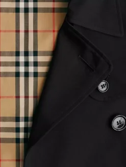 Cropped Gabardine Trench Jacket