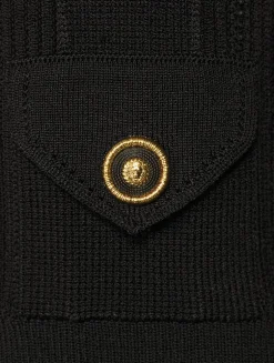 Cropped Polo Cardigan