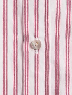 Cropped Shirt In Till Stripe Print