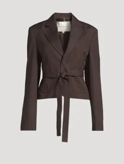 Cropped Tailored Jacket