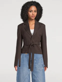 Cropped Tailored Jacket