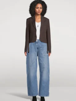 Cropped Tailored Jacket