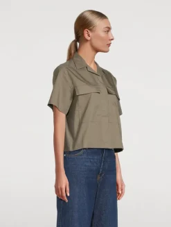 Cropped Utility Shirt