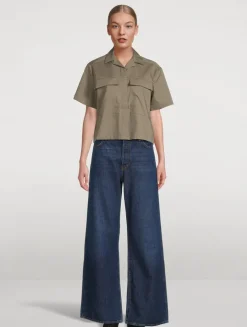 Cropped Utility Shirt