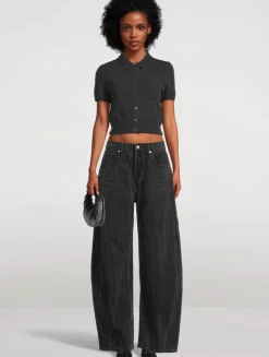 Cropped Wool Cardigan