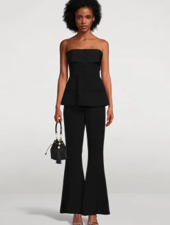 Crêpe Flared Jumpsuit