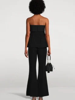 Crêpe Flared Jumpsuit