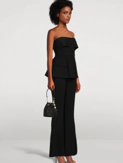 Crêpe Flared Jumpsuit