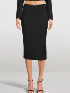Crêpe Pencil Skirt