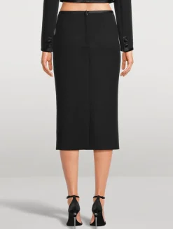 Crêpe Pencil Skirt