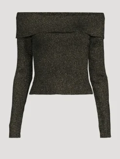 Crush Lurex Off-The-Shoulder Top