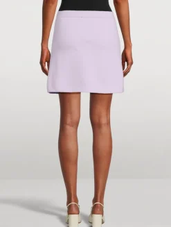 Crystal Trim Knit Skirt