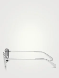 Crystal Triomphe Rectangular Sunglasses