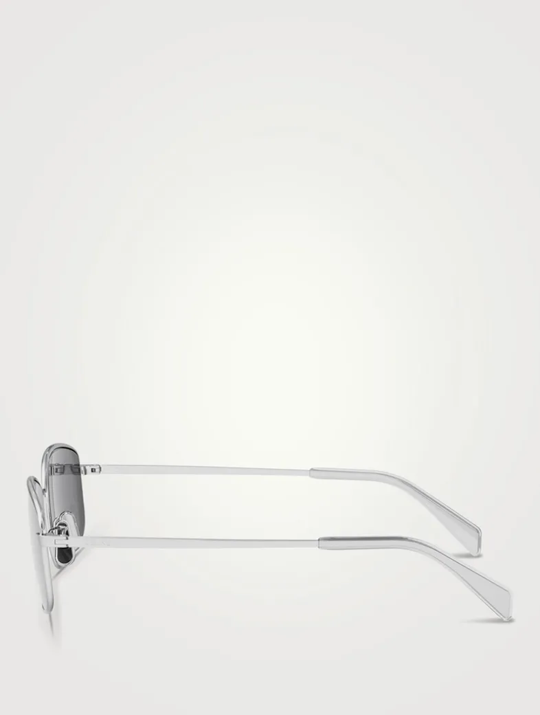 Crystal Triomphe Rectangular Sunglasses