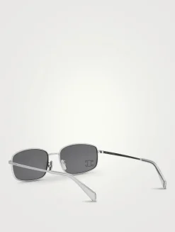 Crystal Triomphe Rectangular Sunglasses