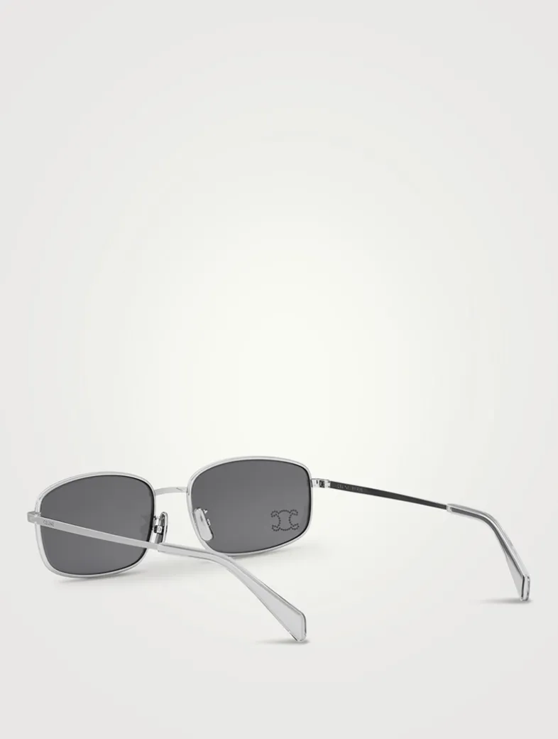 Crystal Triomphe Rectangular Sunglasses