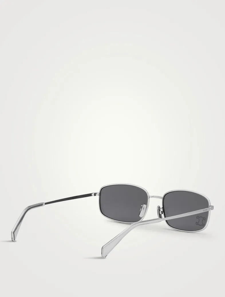 Crystal Triomphe Rectangular Sunglasses