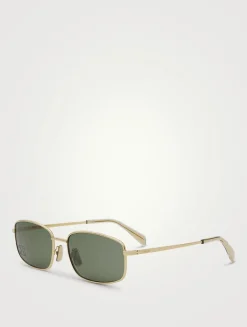 Crystal Triomphe Rectangular Sunglasses