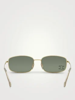 Crystal Triomphe Rectangular Sunglasses