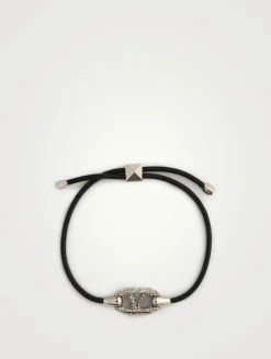 Crystal VLogo Rockstud Bracelet
