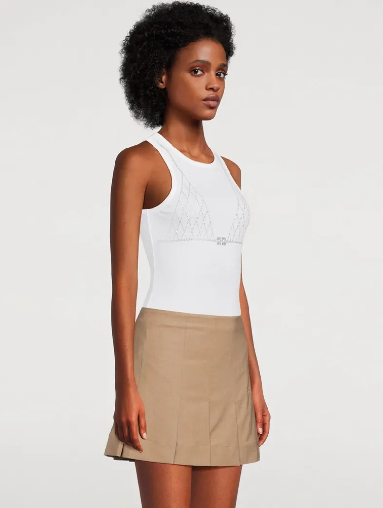 Crystal-Embellished Tank Top