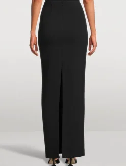 Cut-Out Maxi Skirt