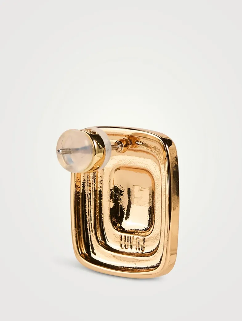 Dalia Two-Tone Stud Earrings