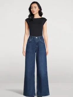Dame Wide-Leg Jeans