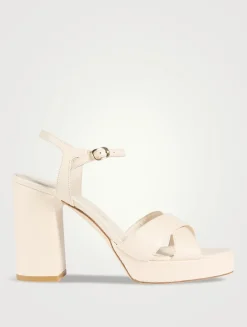 Dayna Leather Platform Sandals