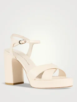 Dayna Leather Platform Sandals
