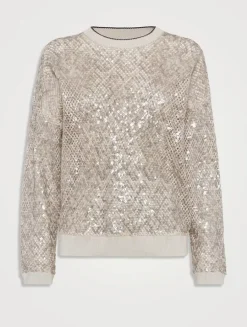 Dazzling Net Sweater