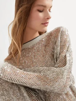 Dazzling Net Sweater