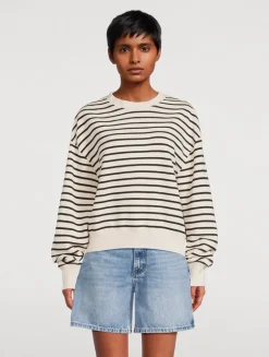 Dean Sweatshirt In Stripe Print