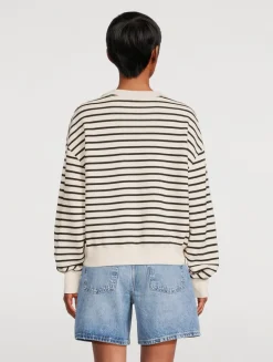 Dean Sweatshirt In Stripe Print