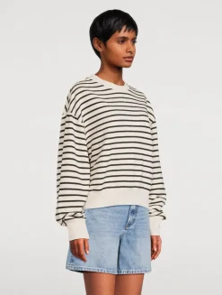 Dean Sweatshirt In Stripe Print