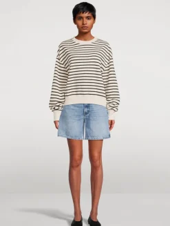 Dean Sweatshirt In Stripe Print