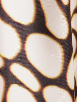 Deana Mixed-Print Poplin Halter Dress