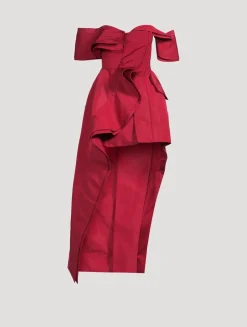 Deconstructed Faille Trench Dress