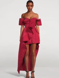 Deconstructed Faille Trench Dress