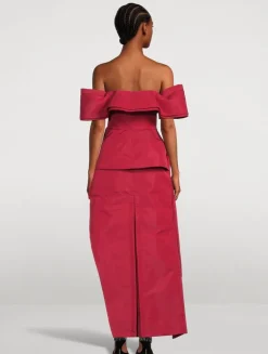 Deconstructed Faille Trench Dress