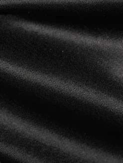 DeLovie Twist-Front Satin Maxi Skirt