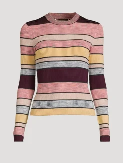Denia Stripe Jacquard Sweater