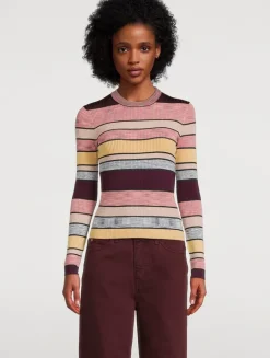 Denia Stripe Jacquard Sweater