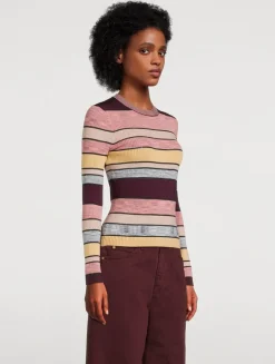 Denia Stripe Jacquard Sweater