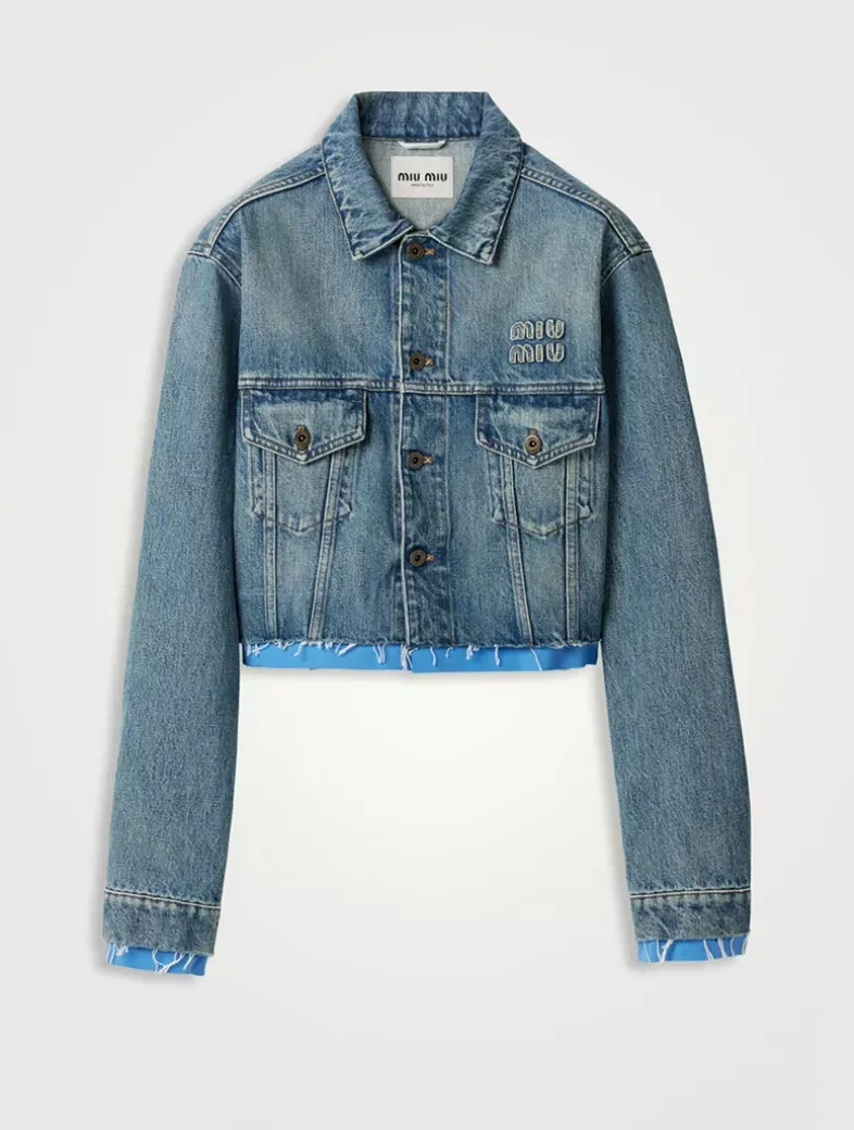Denim And Poplin Trucker Jacket