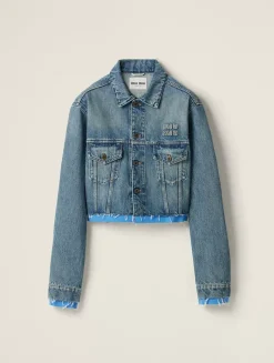 Denim And Poplin Trucker Jacket