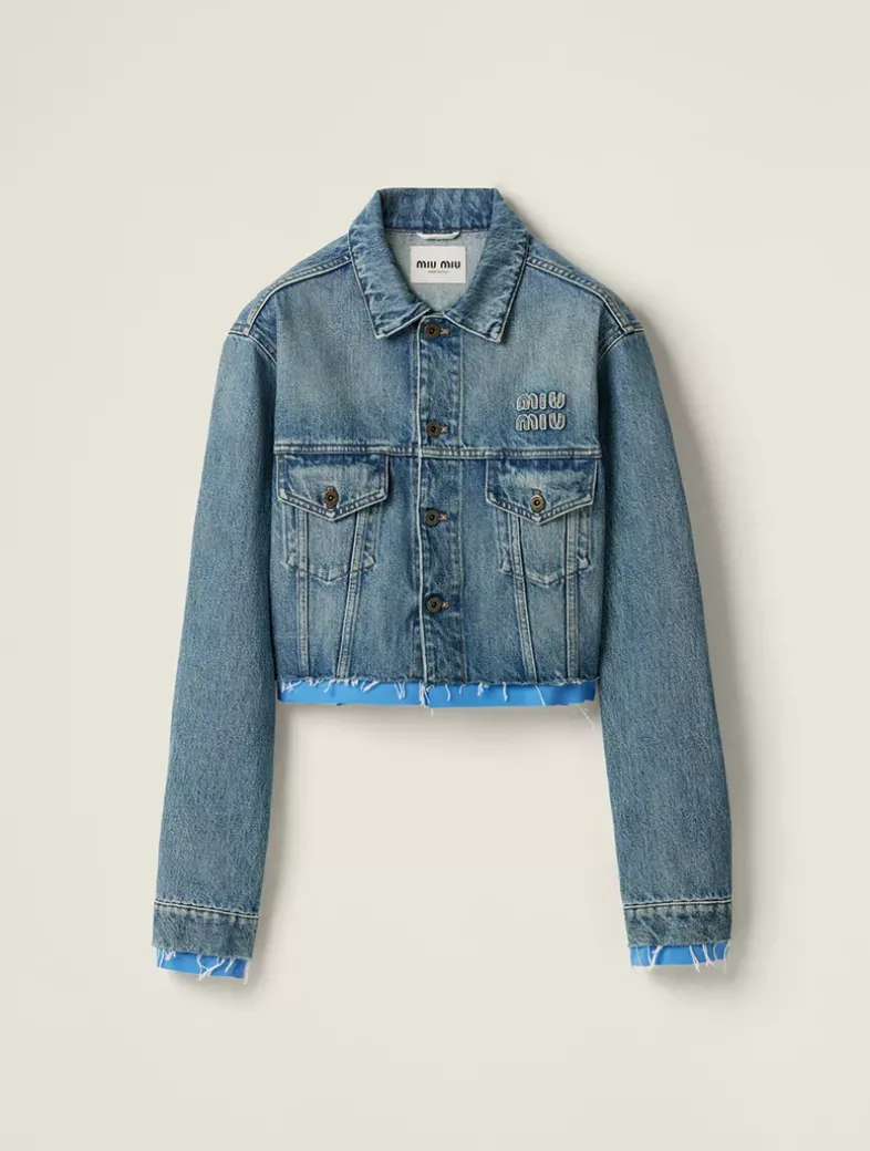 Denim And Poplin Trucker Jacket