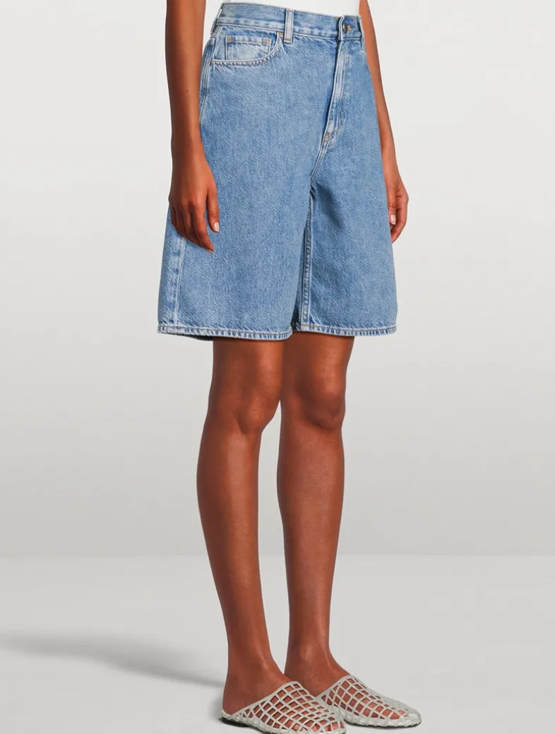 Denim Bermuda Shorts