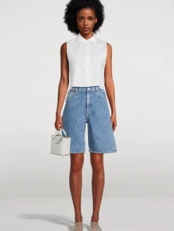 Denim Bermuda Shorts