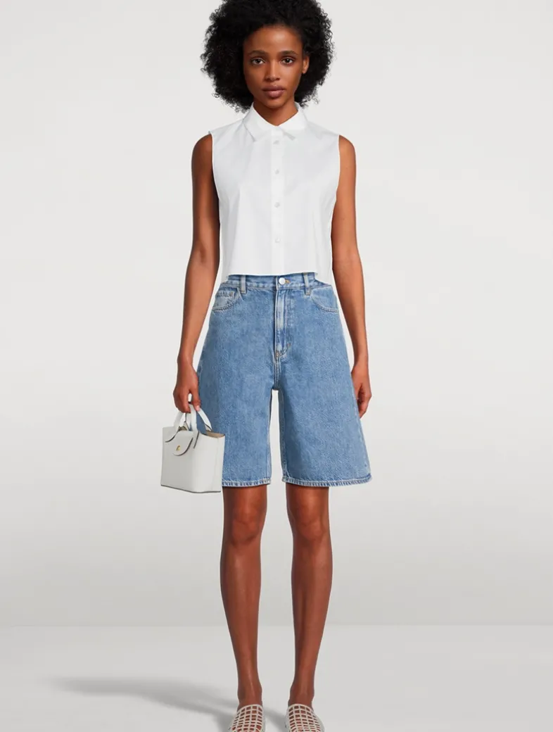 Denim Bermuda Shorts